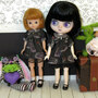 Coffin Roses Vintage-Style Dresses for Middie Blythe & Small Fashion Dolls - Thumbnail 2