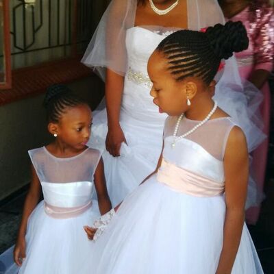 White flower girl dress kids teens pageant gowns birthday party dress for wedding  - Thumbnail 4