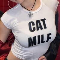 CAT M I L F BABY TEE - Thumbnail 2