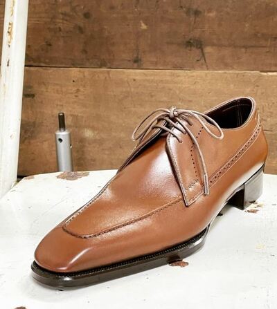 Brown Ideal Choice Formal Handmade Lace Up Shoes