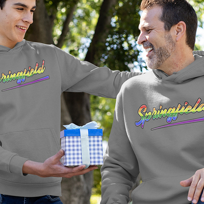 Springfield pride, bring out the rainbow. unisex hoodie