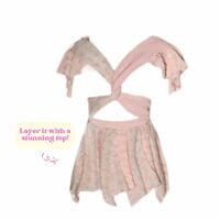 JENNY FAX Avant-Garde Criss-Cross Peplum Knit Top - Thumbnail 1