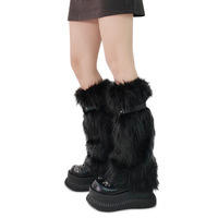 Metal Butterfly Accessories Lace-Up Platform Leather Shoes - Thumbnail 2