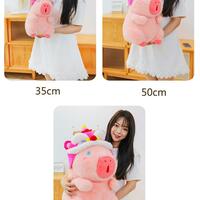 Cute Pink Capybara Plush Toy With Hat - Thumbnail 6