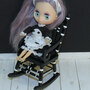 1:12 Scale Spooky Dollhouse Rocking Chair - Thumbnail 1