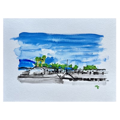 The Valley - Watercolor