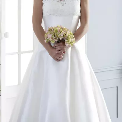  vintage tea length short wedding dresses sleeveless beaded lace satin a-line calf length informal bridal gowns for mature women