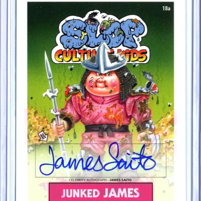 Junked james slop culture kids james saito - celebrity auto card