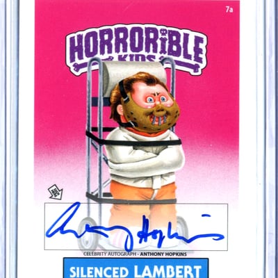 Horrorible kids anthony hopkins - celebrity auto card