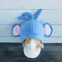 Monkey with Hair Fleece Hat -2