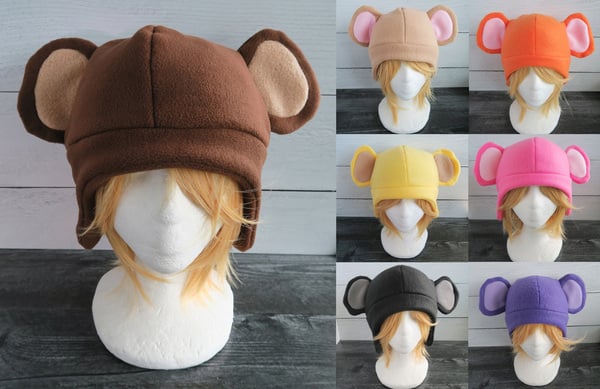 Monkey Fleece Hat 