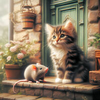 Best Friends Cross Stitch Pattern - Thumbnail 2