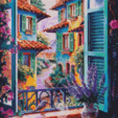 Bird at the window 1 cross stitch pattern