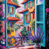 Bird At The Window 1 Cross Stitch Pattern - Thumbnail 2