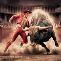 Bullfighting Cross Stitch Pattern - Thumbnail 2