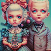 Christmas Kids Cross Stitch Pattern - Thumbnail 2