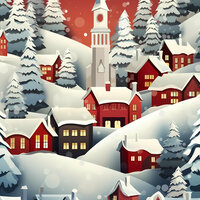 Christmas Village Cross Stitch Pattern - Thumbnail 2