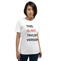 This is not Taylor's version t-shirt Unisex - Thumbnail 4