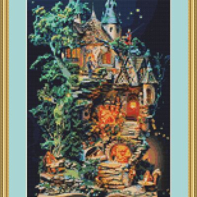 Enchanted storybook cross stitch pattern