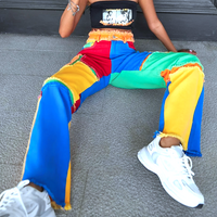 RAINBOW PATCHWORK JEANS - Thumbnail 1