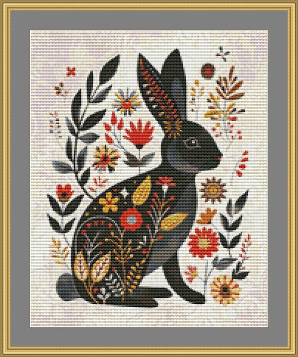 Rabbit Cross Stitch Pattern
