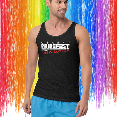 Ozark pride 2024 dark heather unisex tank top