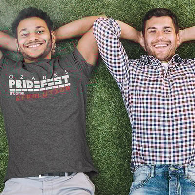 Ozark pride 2024 dark heather grey unisex short-sleeve unisex t-shirt