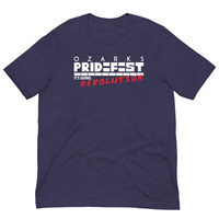 2024 Ozarks Pride Official Unisex, Heather Navy T-shirt - Thumbnail 2