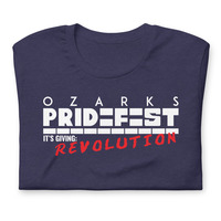 2024 Ozarks Pride Official Unisex, Heather Navy T-shirt - Thumbnail 5