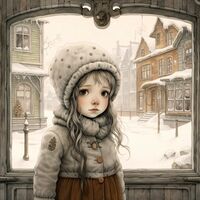 Winter Child Cross Stitch Pattern - Thumbnail 2