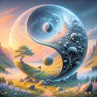 Yin Yang 2 Cross Stitch Pattern - Thumbnail 2