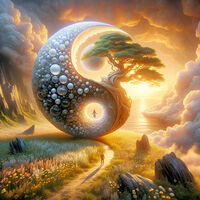 Yin Yang 3 Cross Stitch Pattern - Thumbnail 2