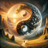 Yin Yang 6 Cross Stitch Pattern - Thumbnail 2