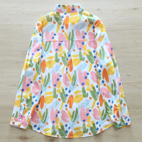 AESTHETICS TULIPS PAINTING LONG SLEEVE SHIRT - Thumbnail 3