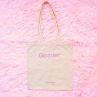 Glossier Los Angeles Limited Edition Canvas Tote Bag | Exclusive Pop-Up Merch | Reusable Shopping Bag, Eco-Friendly  - Thumbnail 3