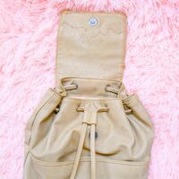 Vintage Coquette Upcycled Bag Faux Leather Rucksack | Retro Ladies Fashion Backpack - Thumbnail 2