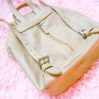 Vintage Coquette Upcycled Bag Faux Leather Rucksack | Retro Ladies Fashion Backpack - Thumbnail 4