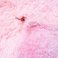 Mini Fuzzy Pouch Pink Vintage Faux Fur Bag | Autumn Winter Plush Bag Women's Fashion - Thumbnail 1