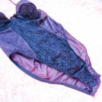 Vintage Dark Black Romantic Bodysuit | Gothic Alt Goth Women's Lingerie - Thumbnail 3