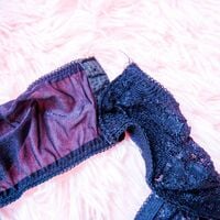 Vintage Dark Black Romantic Bodysuit | Gothic Alt Goth Women's Lingerie - Thumbnail 5