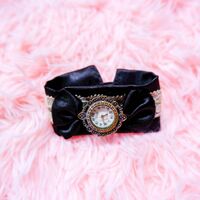 Vintage Wrist Watch | Steampunk Wrist Wrap Bracelet | Gothic Victorian Clock | ️ Gear Cuff | Antique Pocket Watch Cosplay | Tea Party Charm - Thumbnail 3