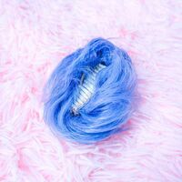 Short Wavy Pastel Light Blue Aqua Wig with Detachable Buns | Girl Cosplay Party Show Synthetic Wig | Erio Yoshino Anime - Thumbnail 2