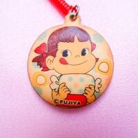 Retro Anime Charm: PEKO CHAN Phone Chain - Vintage Japanese Bag Keychain - Thumbnail 1