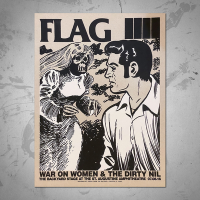 Show poster - flag, wow, dirty nil