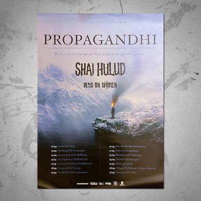 Poster - propagandhi european tour poster