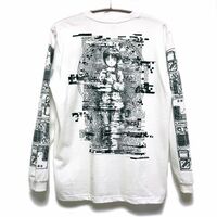 Serial Experiments Lain × Messa Store Psyche White Long Sleeves Sweatshirt | Obscure Anime Shirt | Streetwear Vintage Y2K | Rare Original - Thumbnail 1