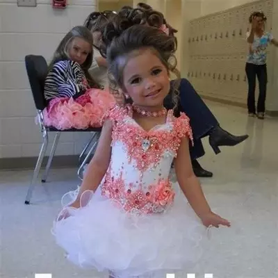 White and pink ball gown flower girl dresses for wedding beading girls pageant gowns kid party dresses - Thumbnail 1