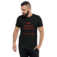 Shit Happens Tri-Blend Short sleeve t-shirt - Thumbnail 3