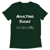 Adulting Sucks Tri-Blend Short sleeve t-shirt - Thumbnail 2