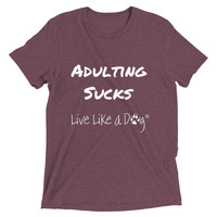 Adulting Sucks Tri-Blend Short sleeve t-shirt - Thumbnail 4